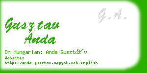 gusztav anda business card